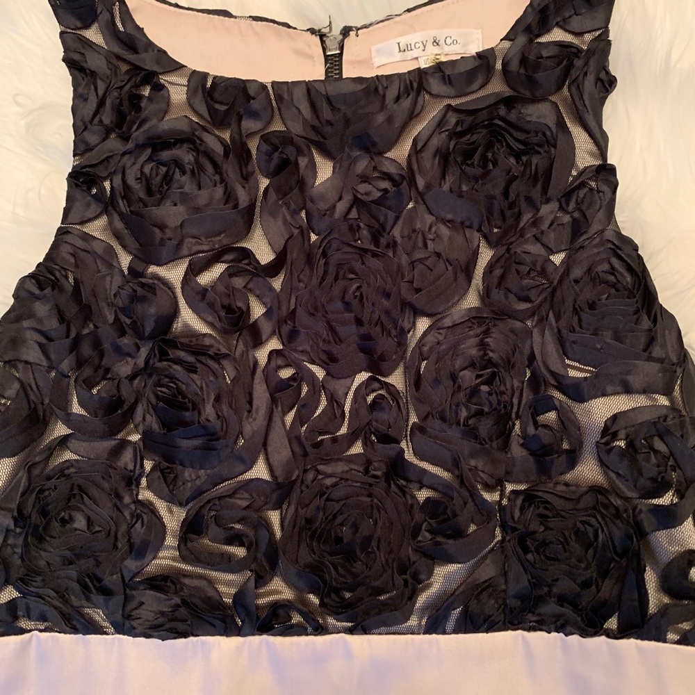 Lucy & Co Blush Prom Cocktail Formal Dress Pockets